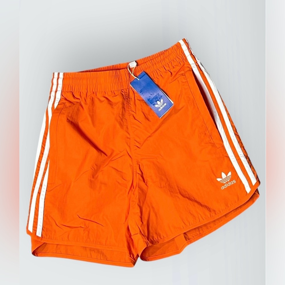 Adidas Men's Adicolor Classics Sprinter Shorts Orange Size Medium - Picture 2 of 5
